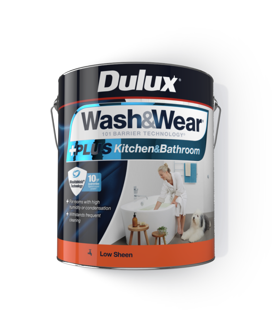 Dulux Wash&Wear® +PLUS Kitchen&Bathroom Low Sheen | Dulux