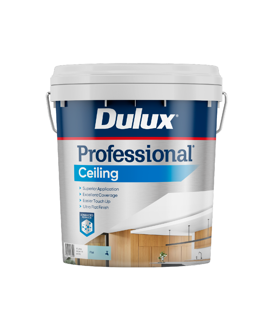 Dulux Professional Ceiling Flat White 15L 2D NZ