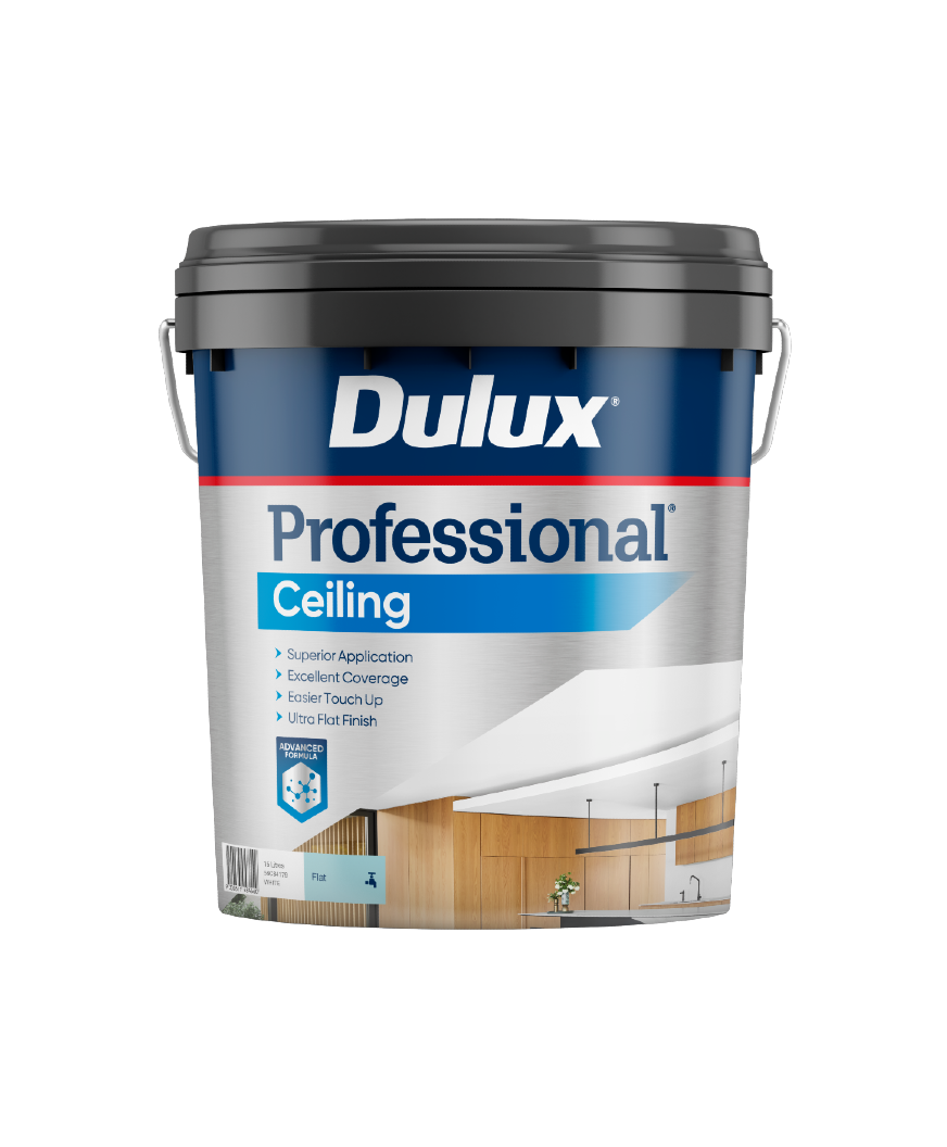 Dulux Professional Ceiling Flat White 15L 2D