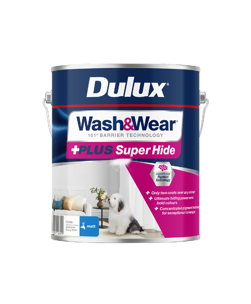 Dulux Wash&Wear PLUS Super Hide Matt 4L 2024