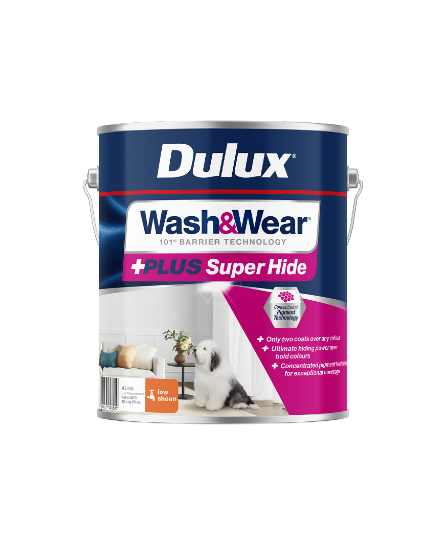 Dulux Wash&Wear Plus Super Hide Low Sheen 4L 2024