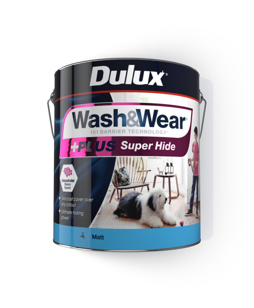 Dulux Wash&Wear Plus Super Hide Matt 4L NZ