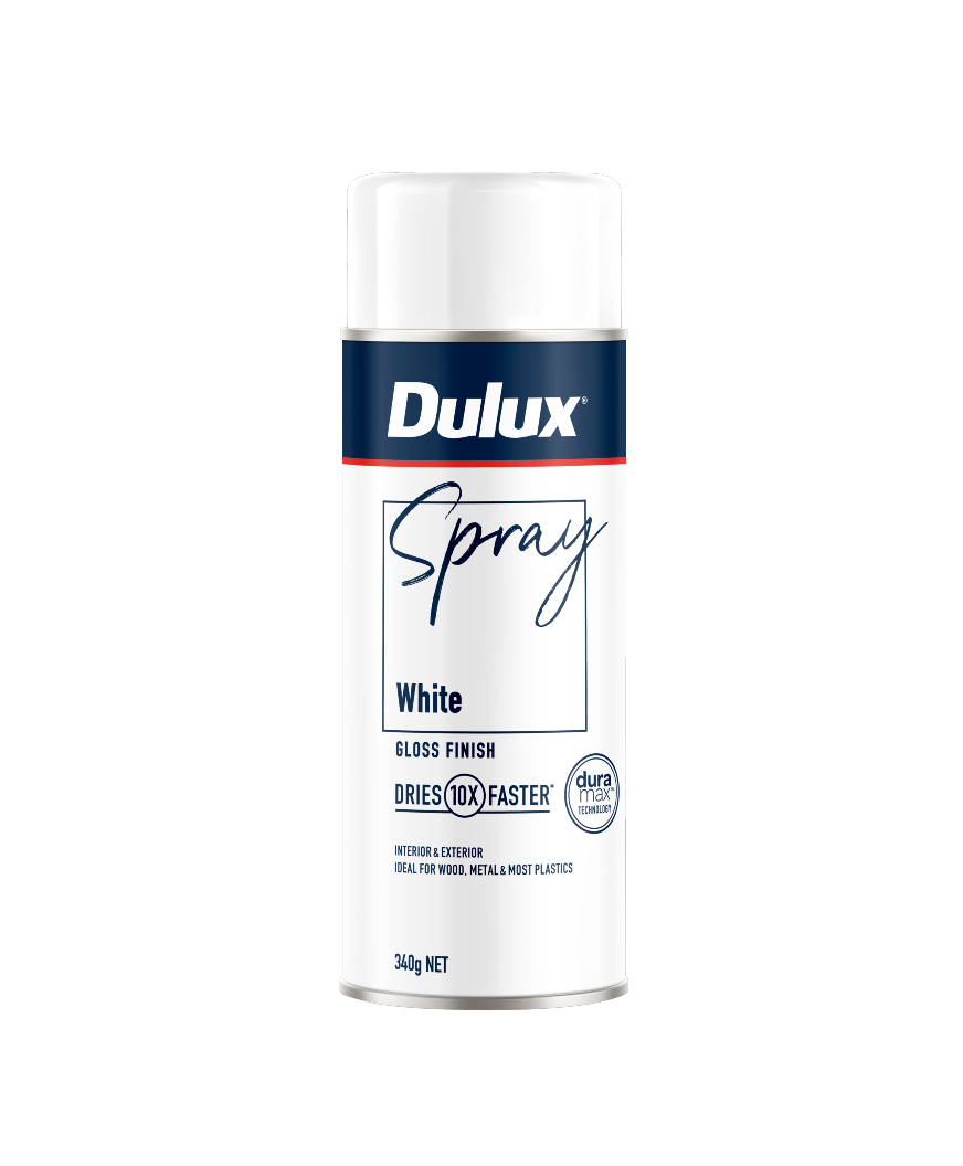 Dulux Spray White Gloss 340g