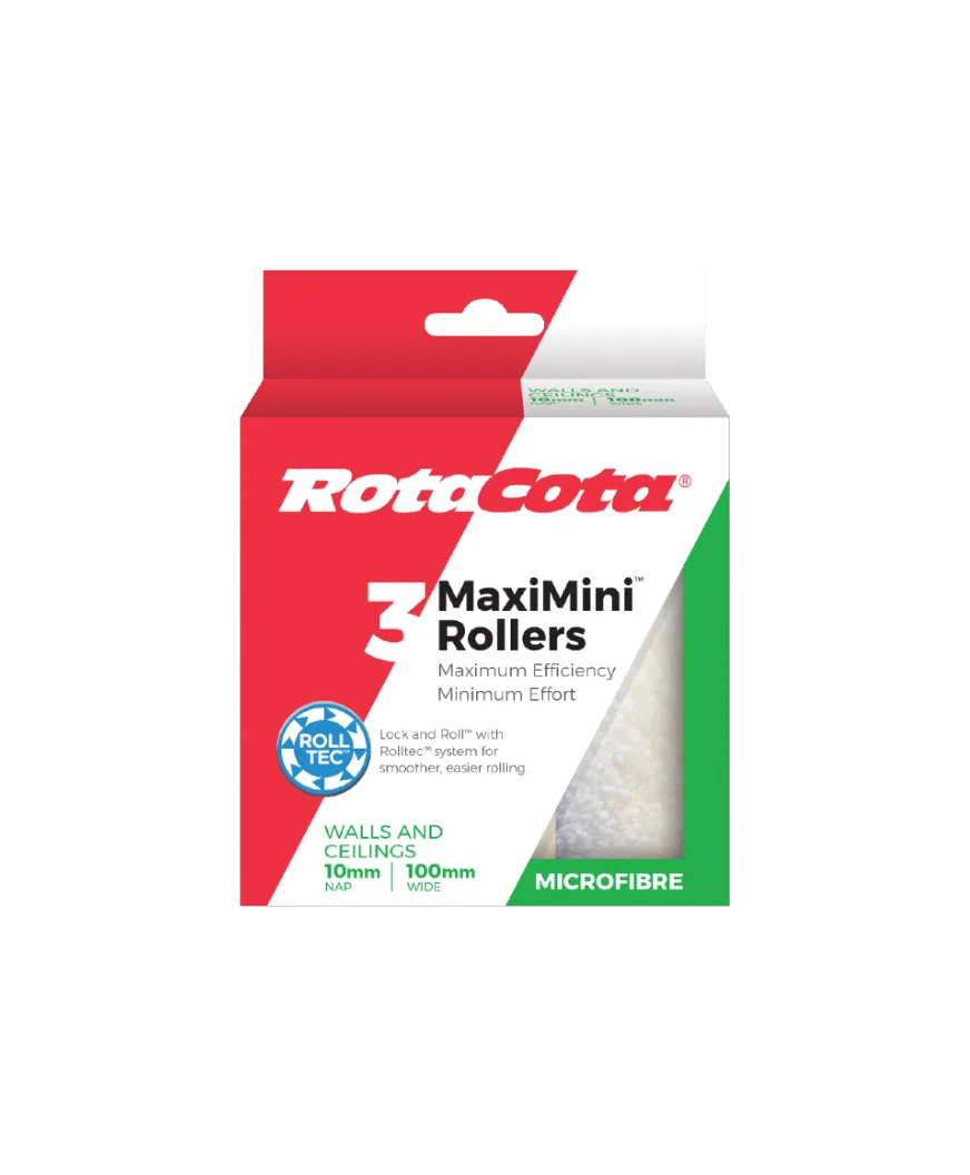 Microfibre Roller 10mm 3 Pack