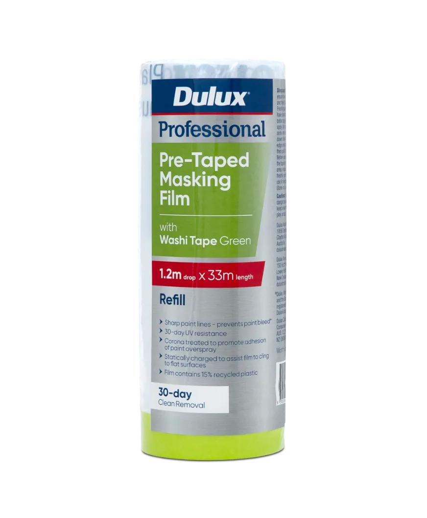Green Pre-Taped Masking Film Refill