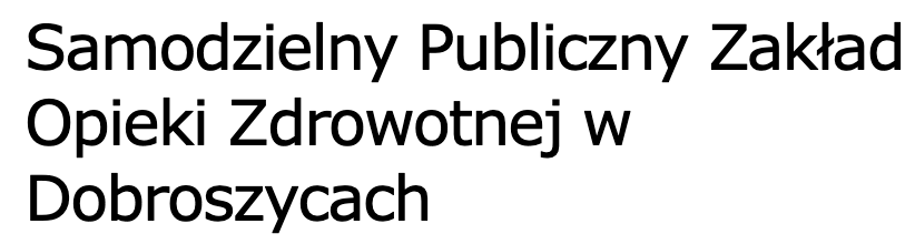 Samodzielny Publiczny Zakład Opieki Zdrowotnej w Dobroszycach logo