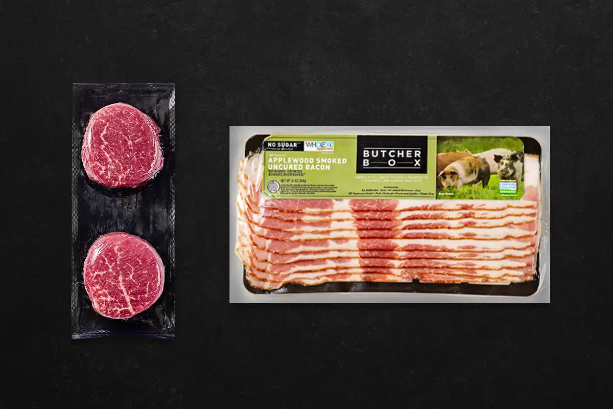 Filet Mignons and Bacon