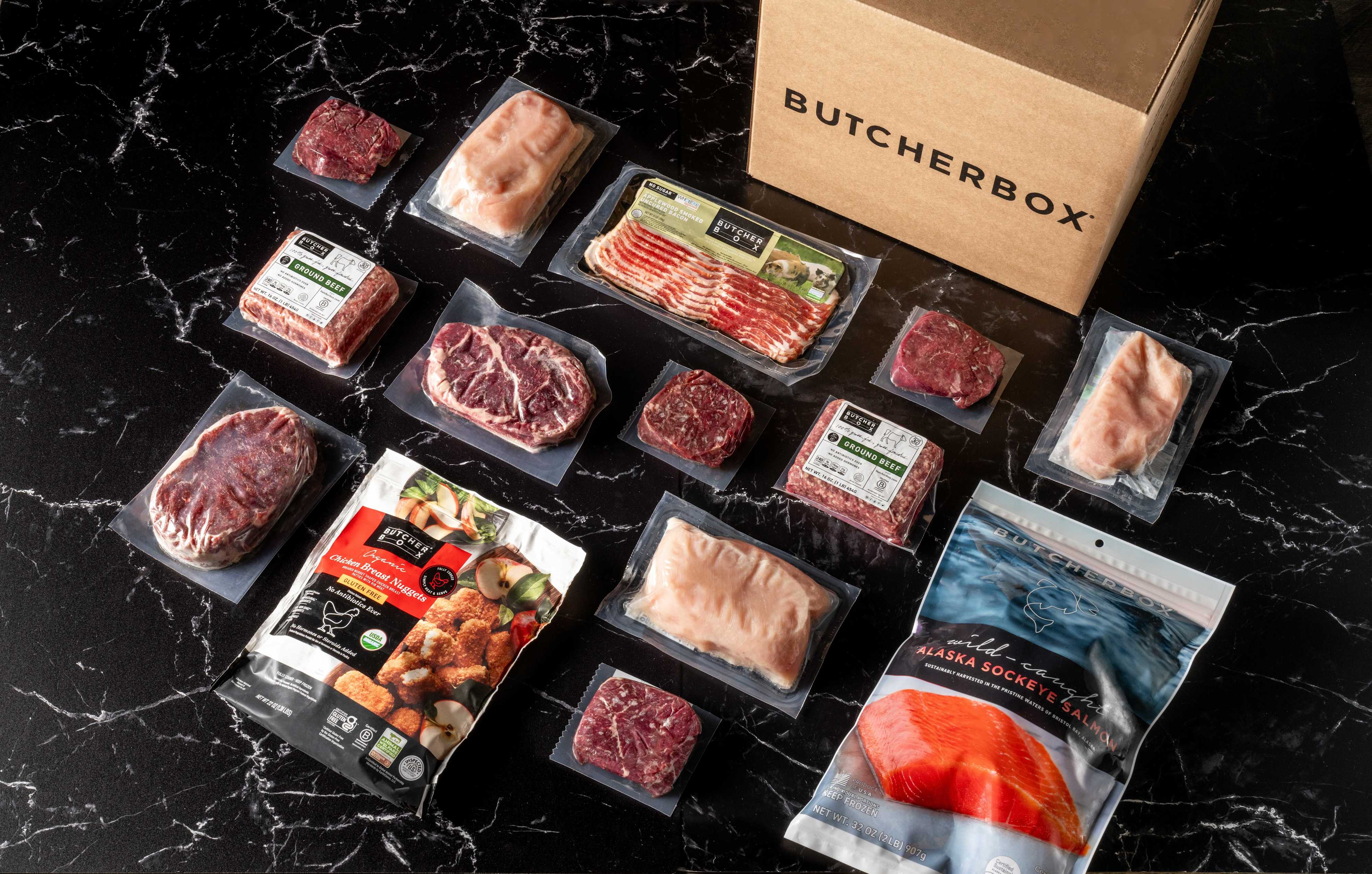 Butcherbox with products