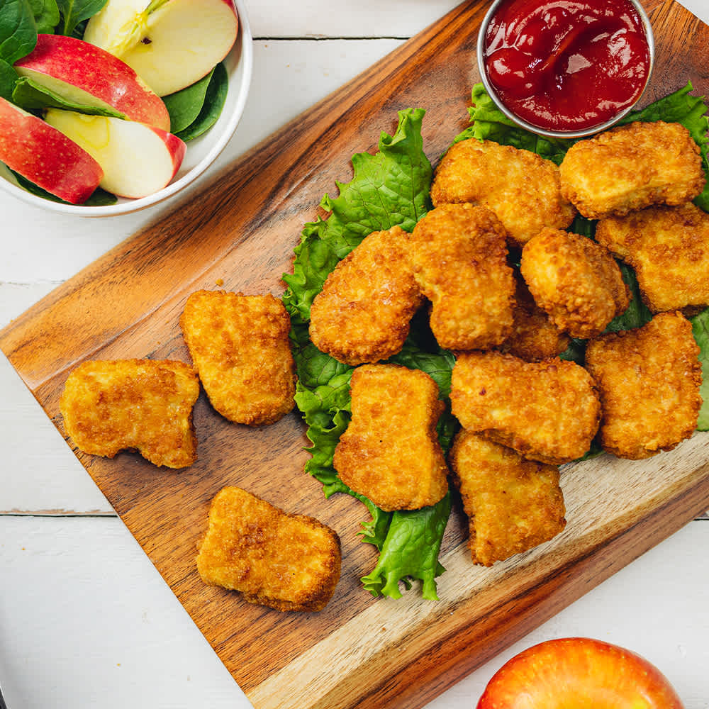 Fulled cooked chicken nuggets