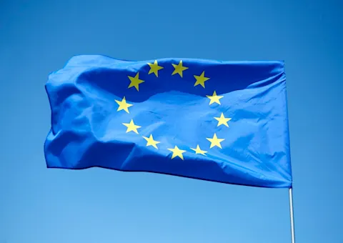european union flag on the blue background | Image by Freepik