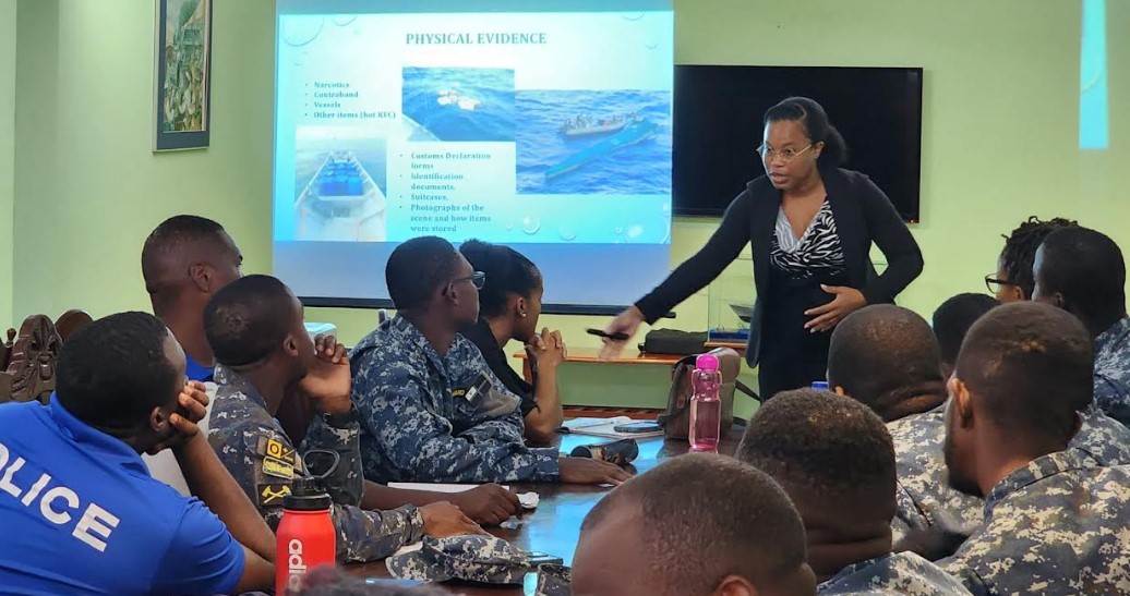 During the exercise, Director of the Asset Recovery Unit, Kisha Sutherland, stated that the RSS ARU operates on the principle that crime does not pay, and pointed out that through the training, soldiers would be made aware of how they can prevent criminals from financially benefitting from their activities.