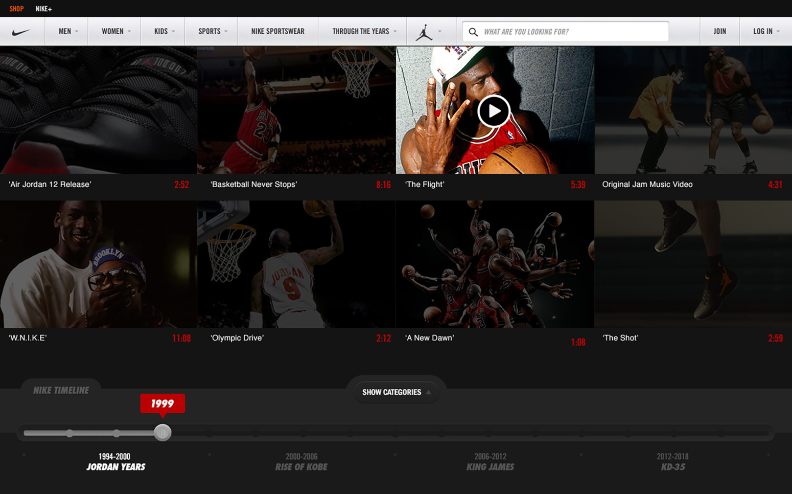 Nike Basketball video content michael jordan