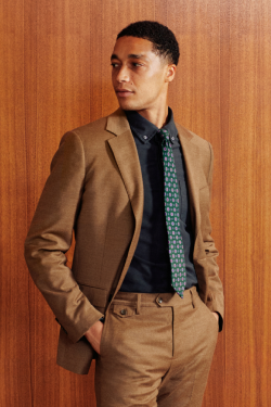 Black sport coat with khaki outlet pants