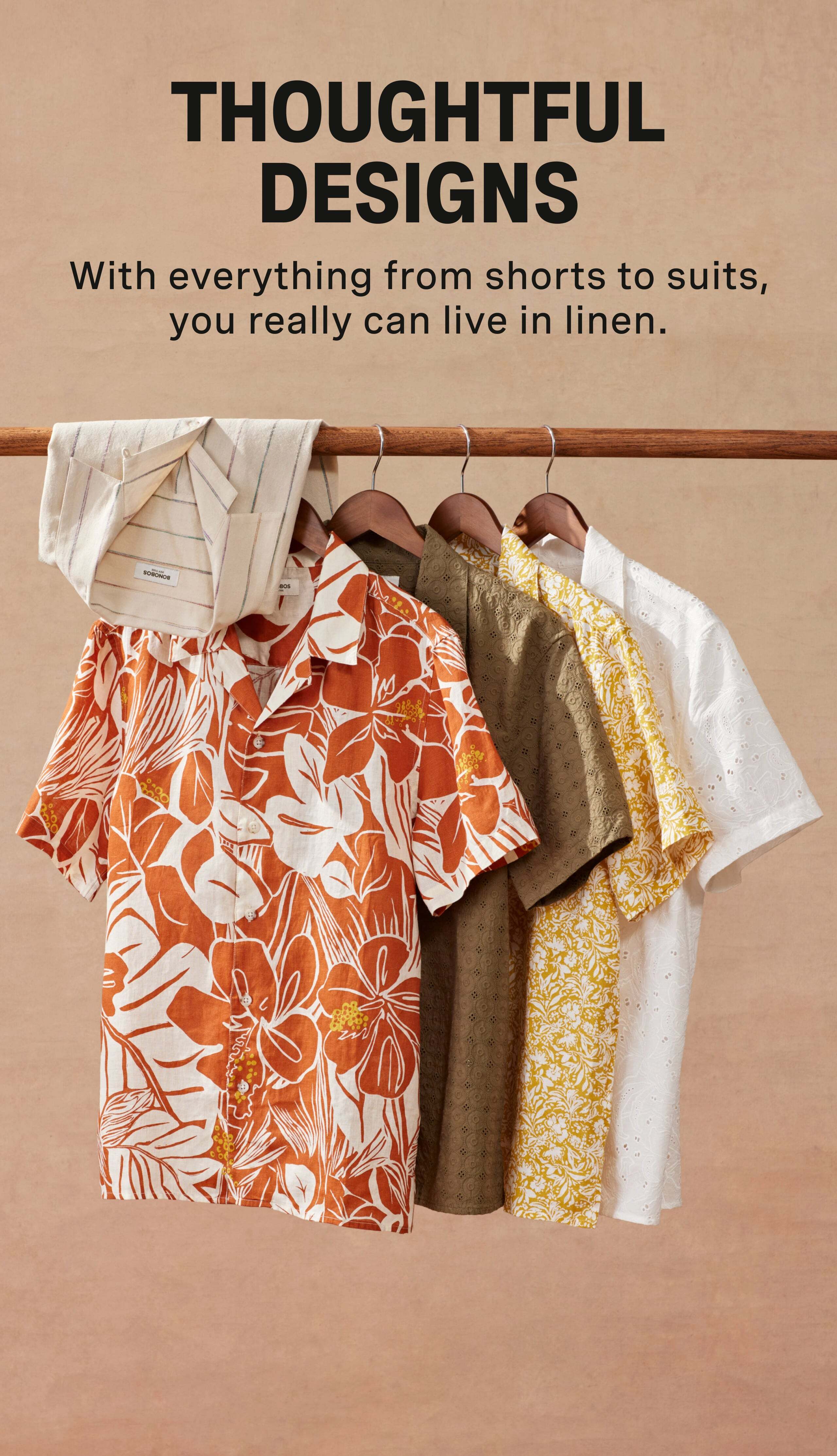 Men's Linen Crew Neck T Shirt | Bonobos