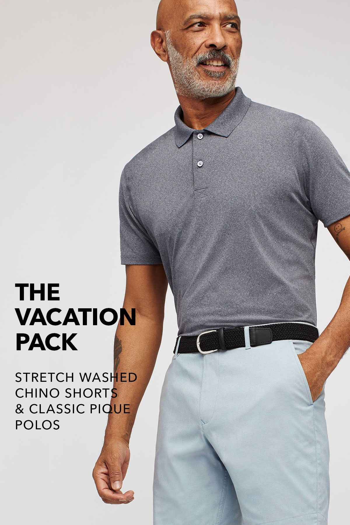 polo and shorts outfit male