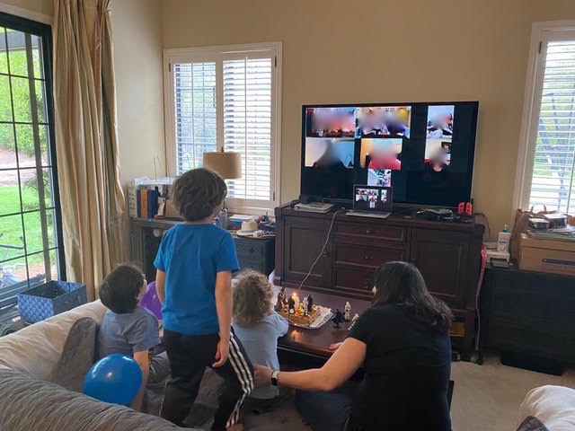 My family enjoys connecting with friends and family on Zoom.