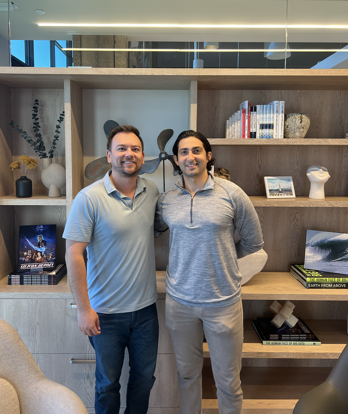 Joe and Armon at our new office on Pier 5. 