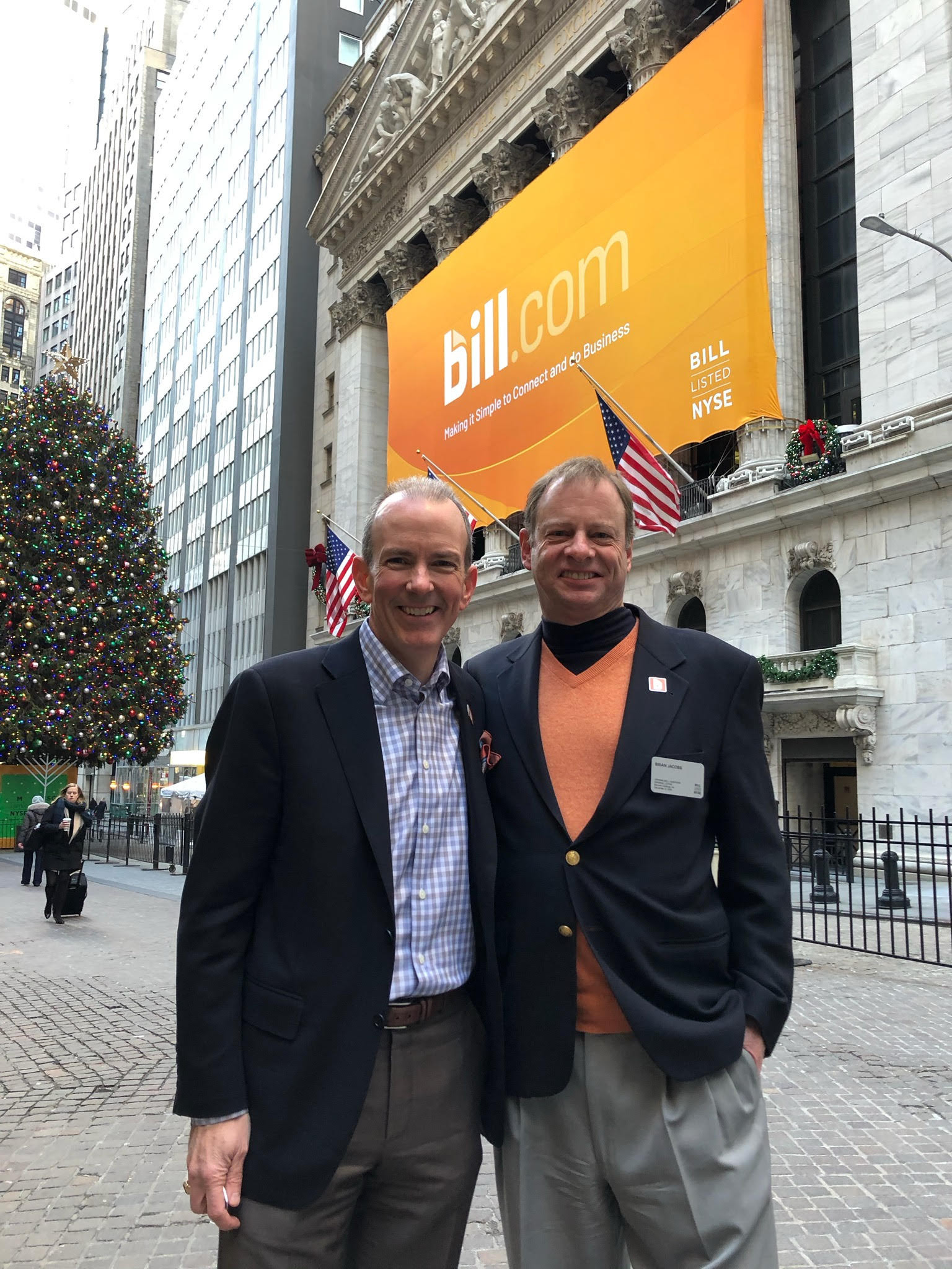 Proud moment in front of the NYSE.