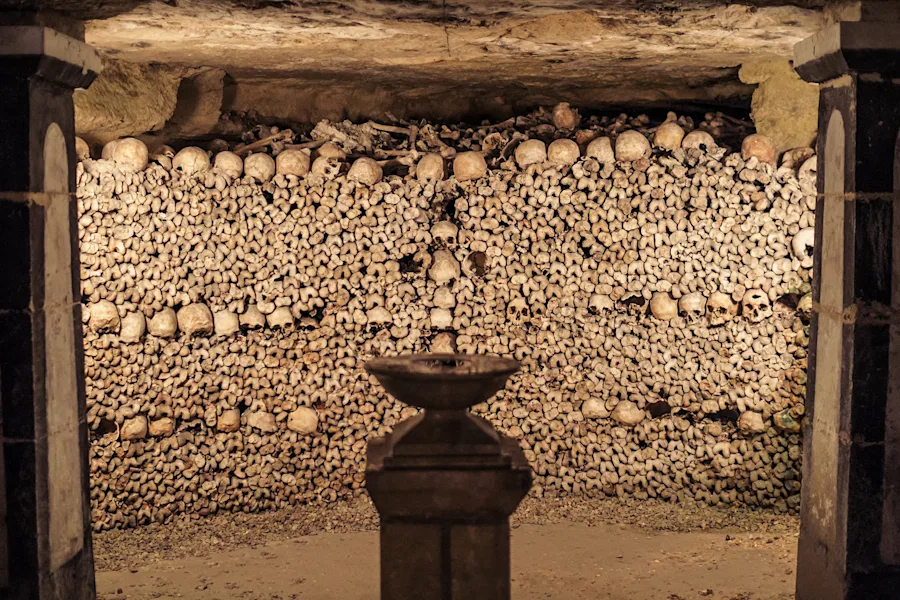 Explore below street level with a special access Paris Catacombs tour.