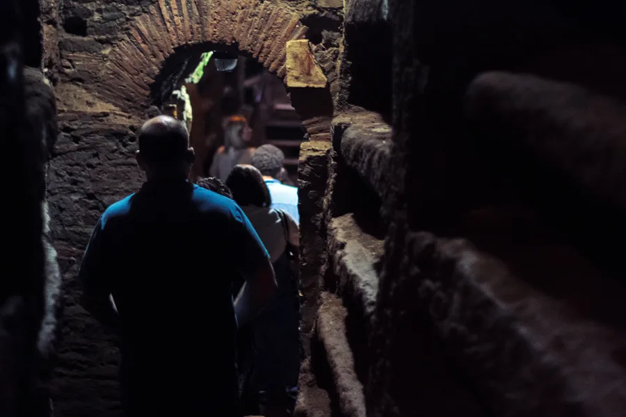 Head down into the catacombs after they've closed for the day.