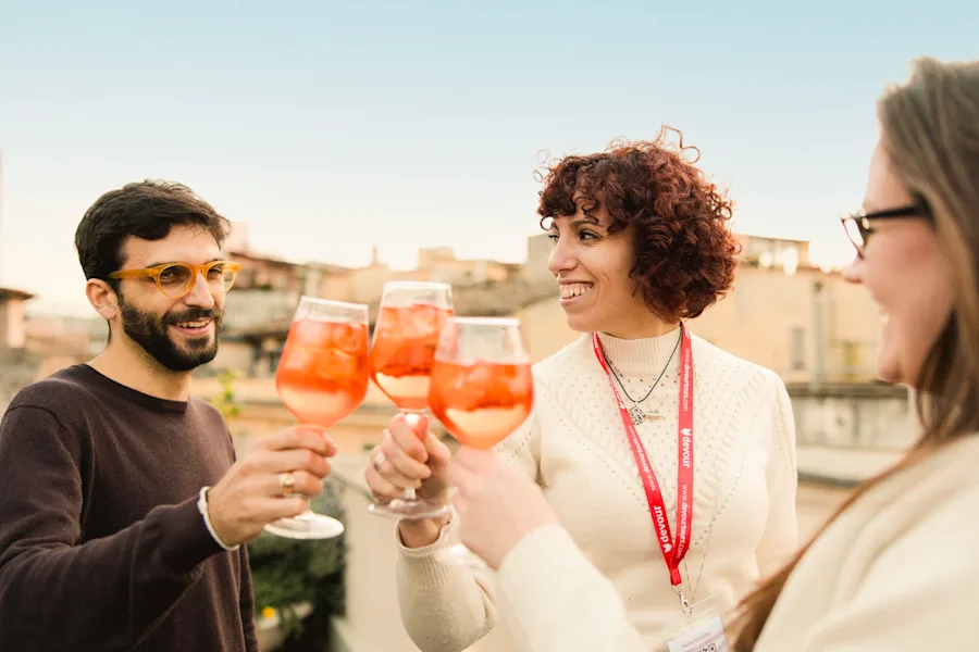 Enjoy aperitivo on a Roman rooftop, after an evening devouring delicious street food