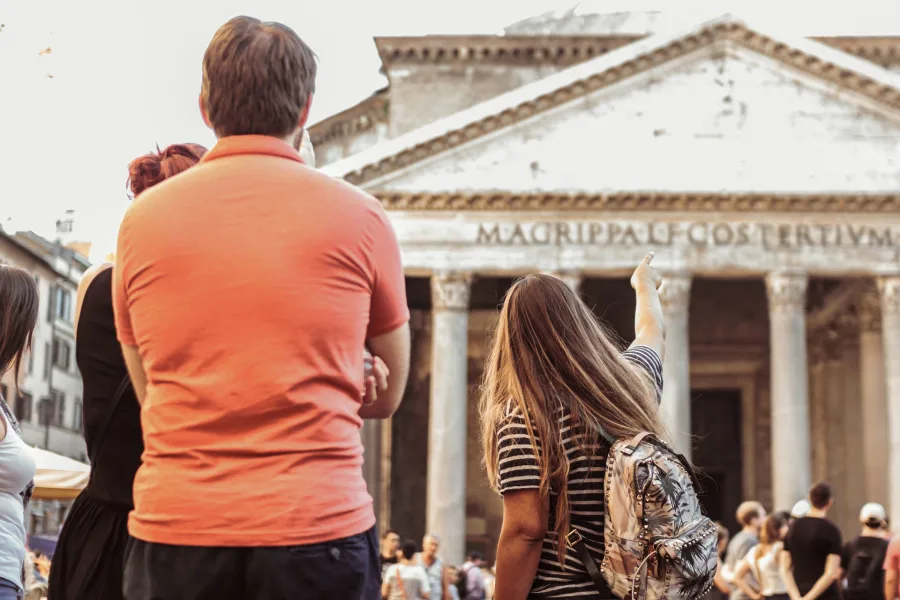 Be among the first people to enter the Pantheon for the day