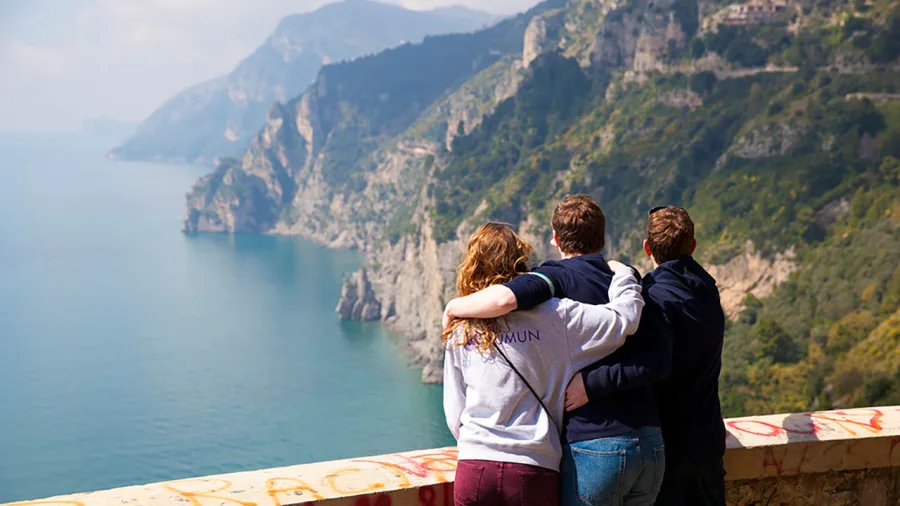 A once-in-a-lifetime photo op during our Amalfi Coast drive.