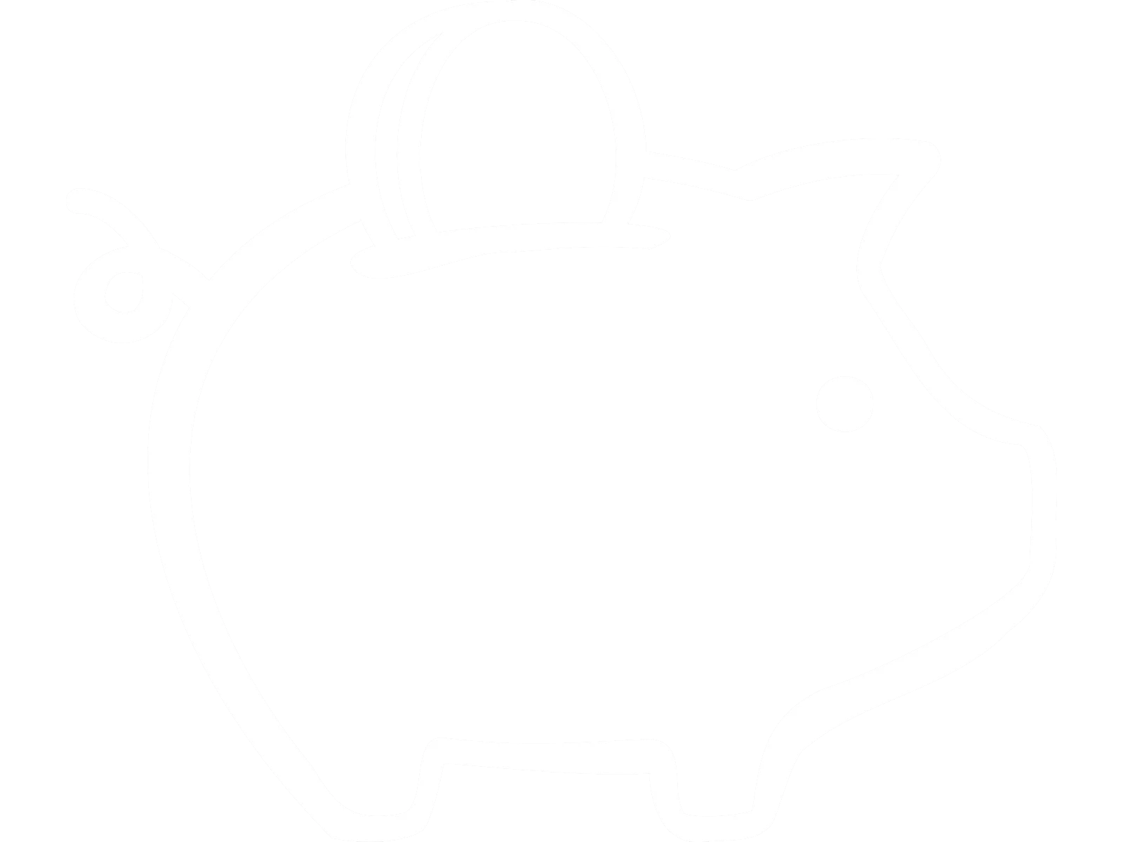 Das Symbol zeigt ein Sparschwein mit einer Münze, die eingeworfen wird.