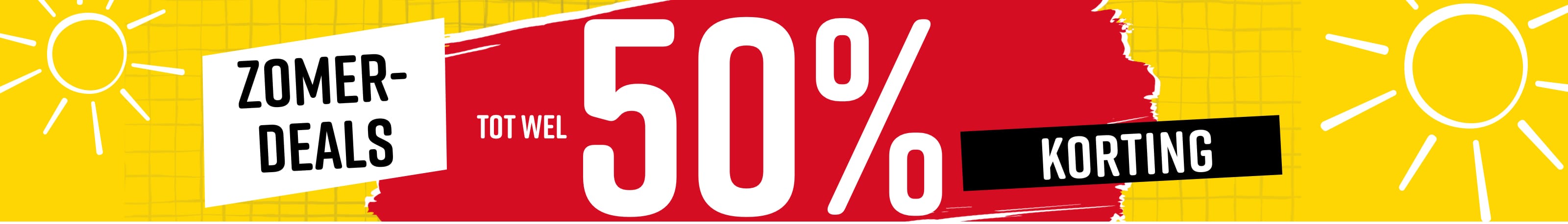 Zomerdeals tot wel 50% korting