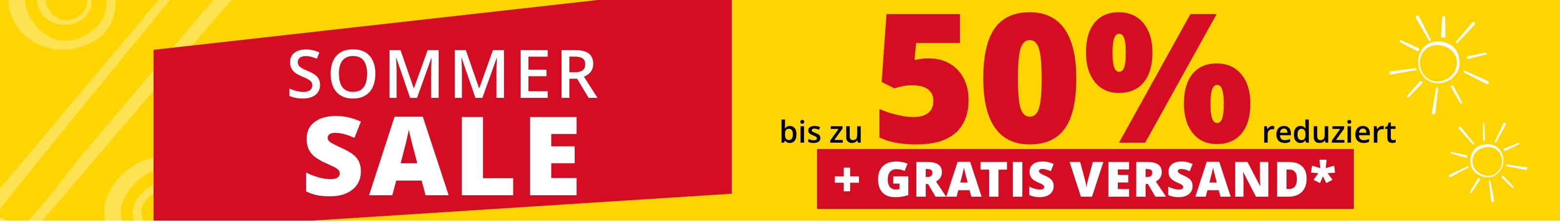 Sommer Sale bis zu 50% reduziert + Gratis Versand*