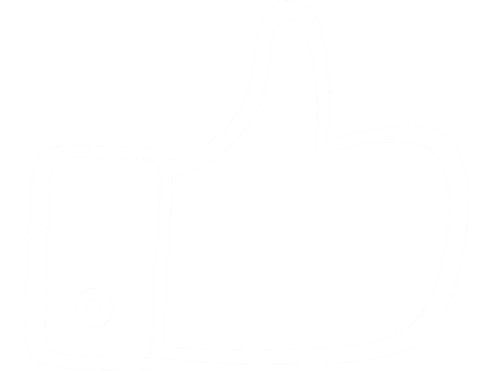 Das Symbol zeigt eine stilisierte Hand mit einem Daumen nach oben.