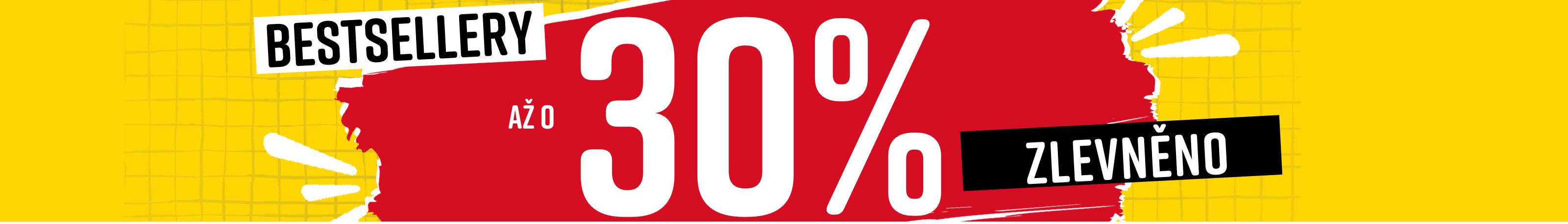 Bestsellery až o 30% zlevněno