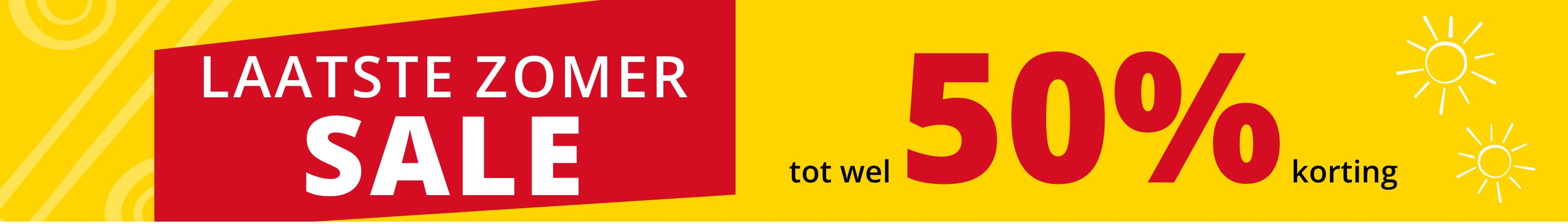 Laatste Zomer SALE tot wel 50% korting