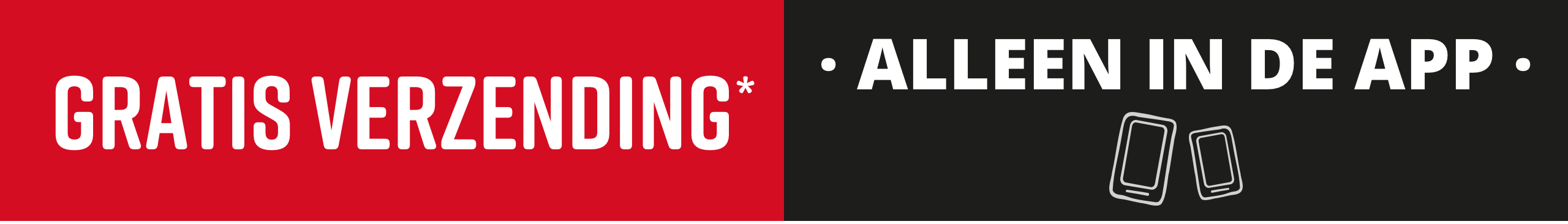 Alleen in de app: Gratis verzending!*