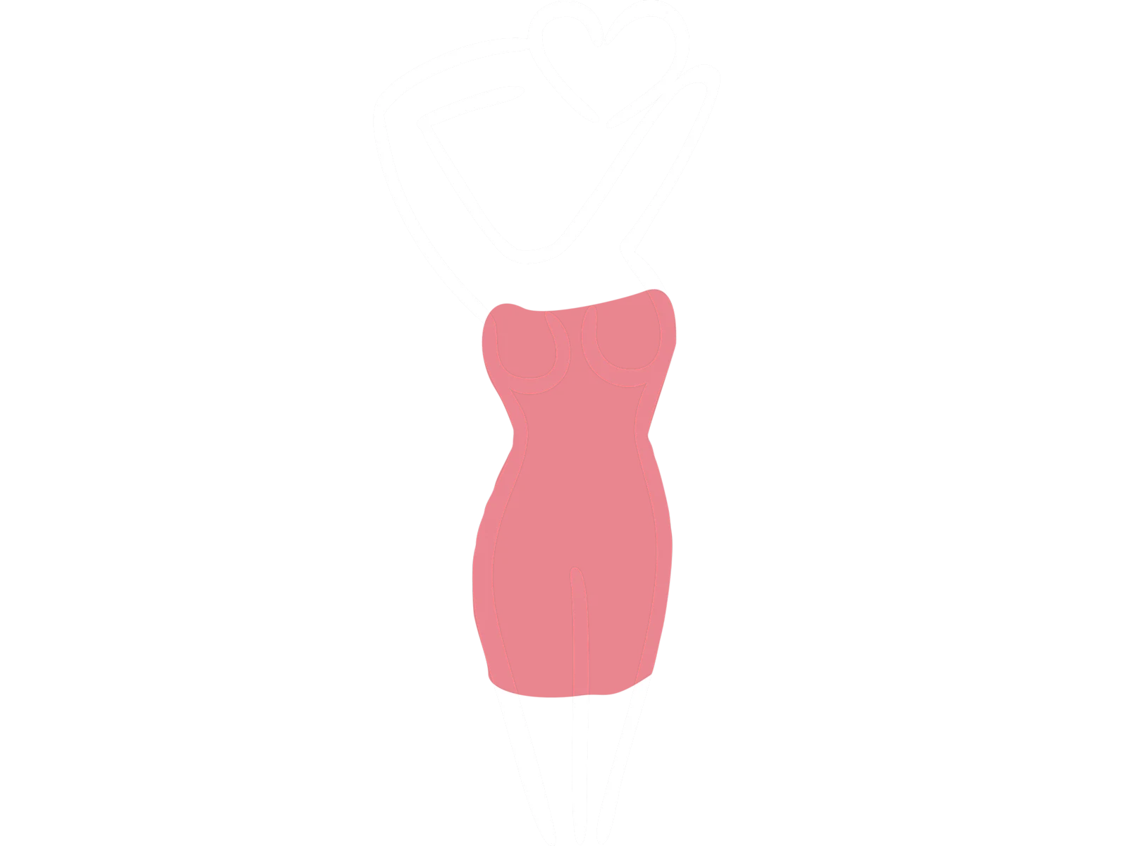 Das Symbol zeigt eine Figur mit erhobenen Armen, die ein Herz formen.