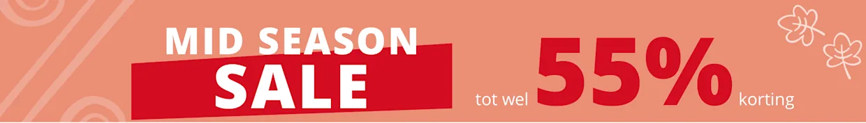 Mid season sale: tot wel 55% korting