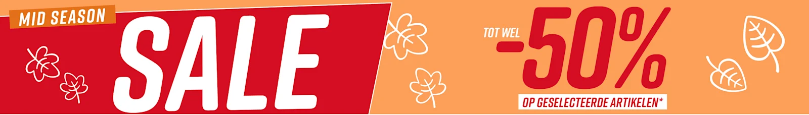 Mid season sale: tot wel 50% op geselecteerde artikelen*
