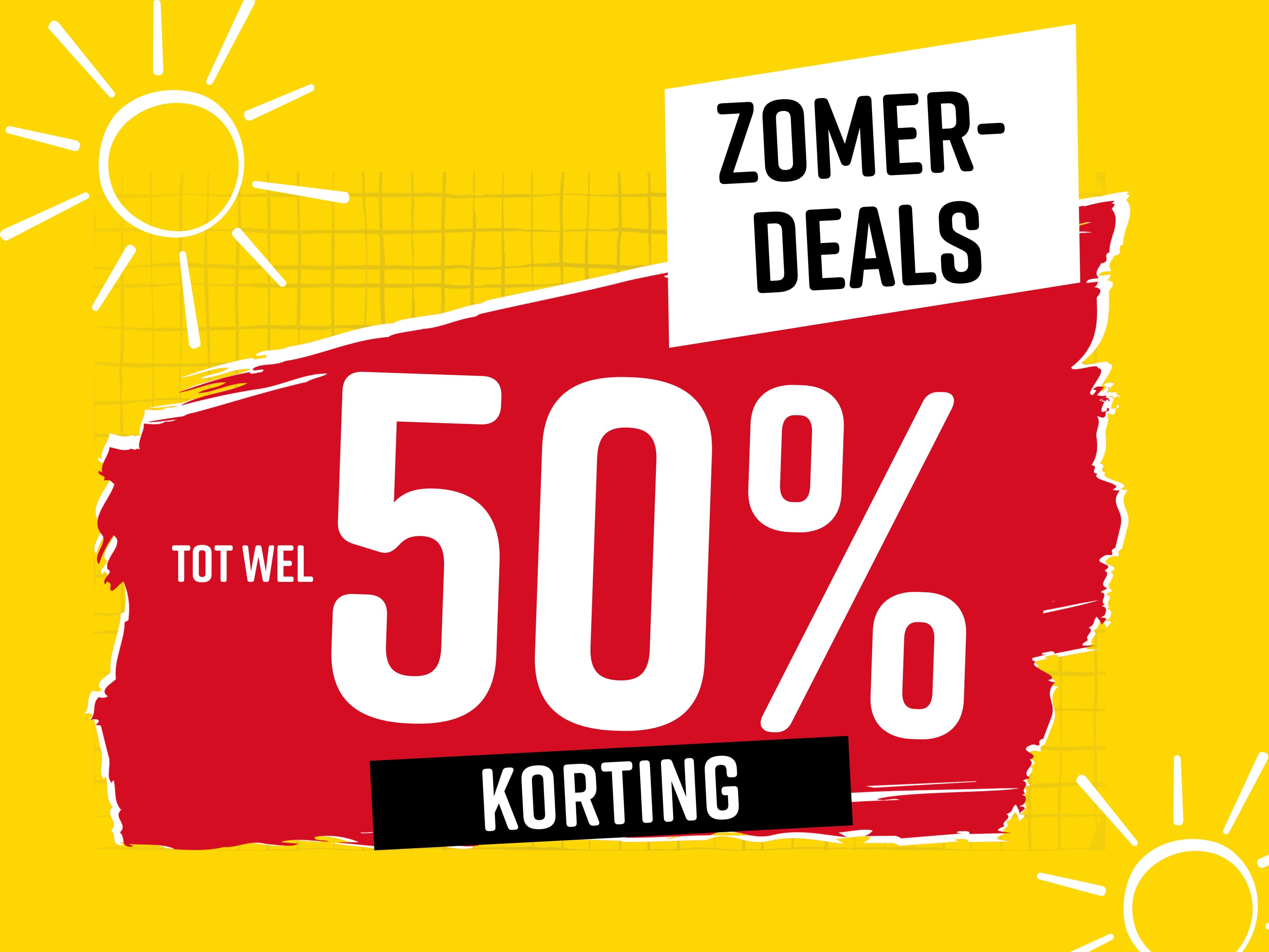 Zomerdeals tot wel 50% korting
