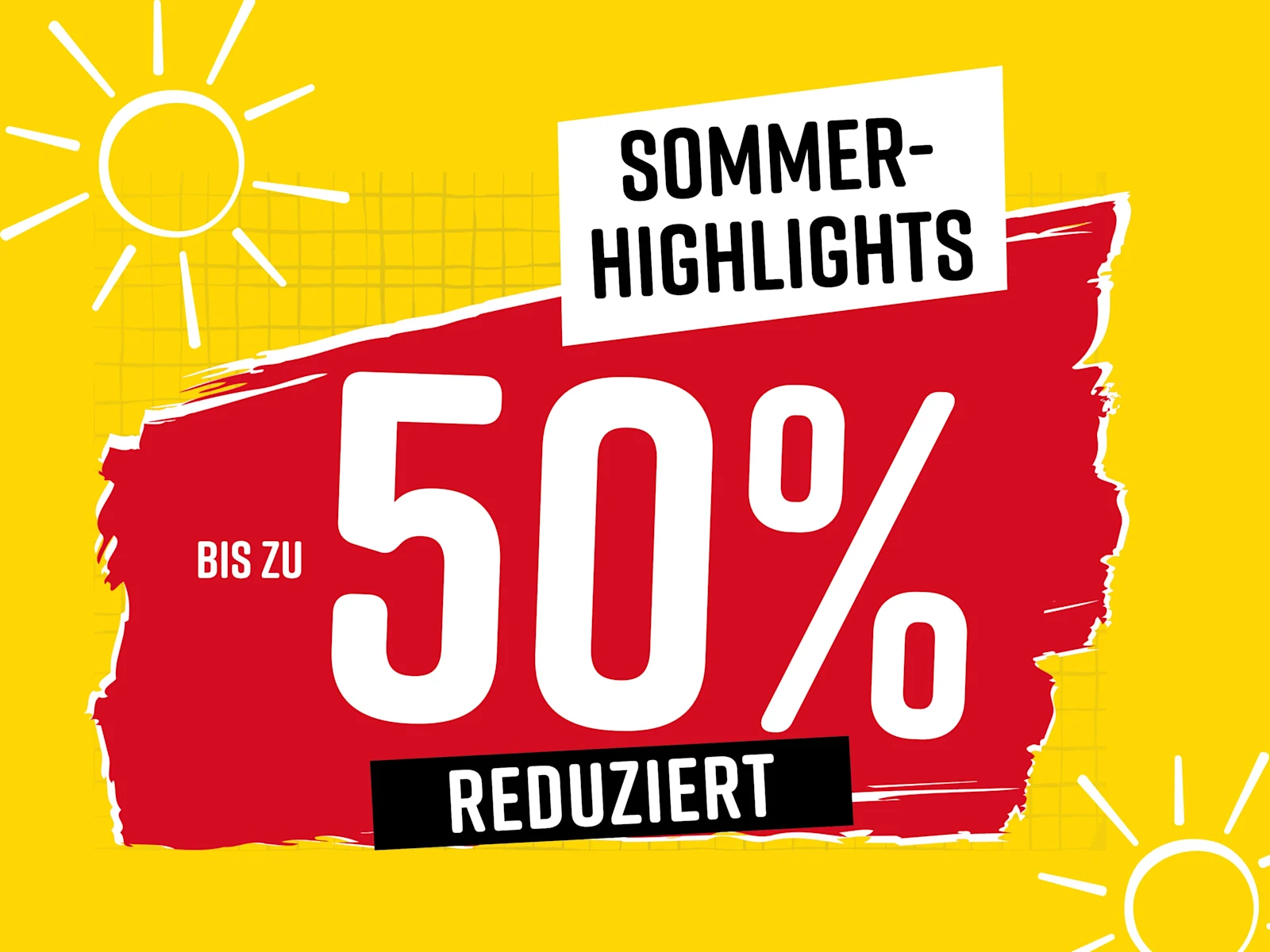 Sommer-Highlights bis zu 50% reduziert