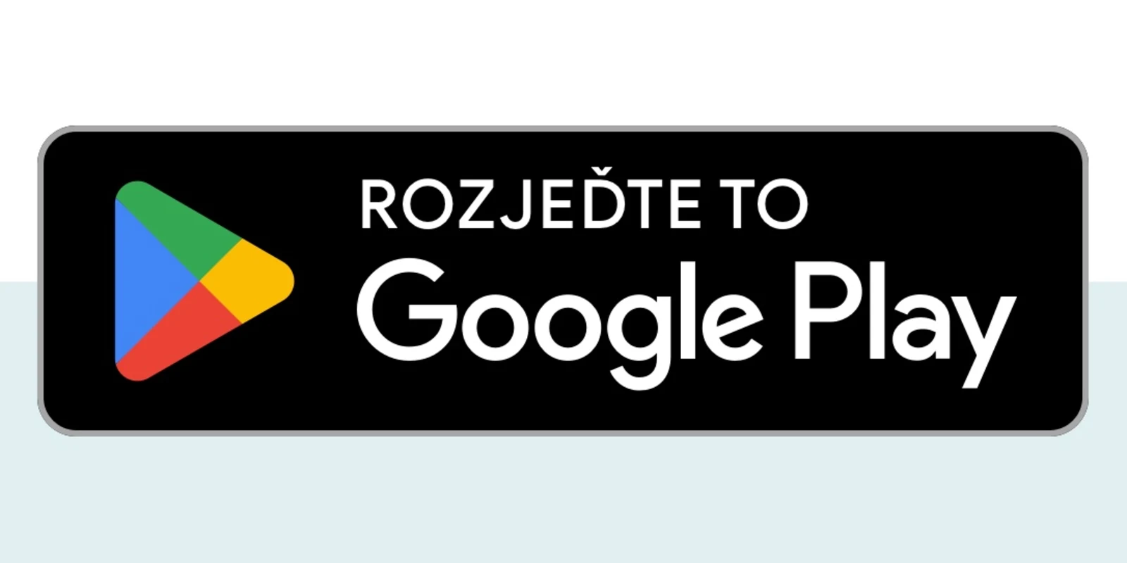 Tlačítko s textem Te na Google Play a logem Google Play.