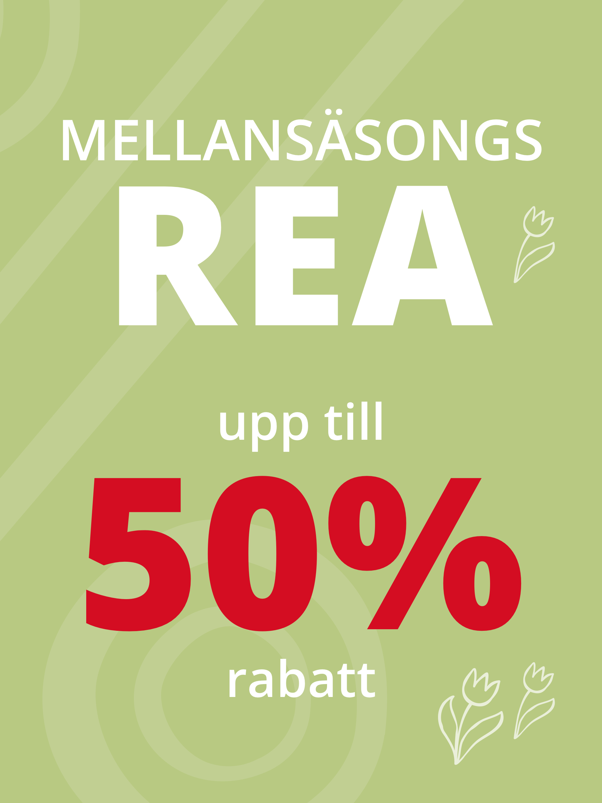 Mellansäsongsrea: upp till 50% rabatt