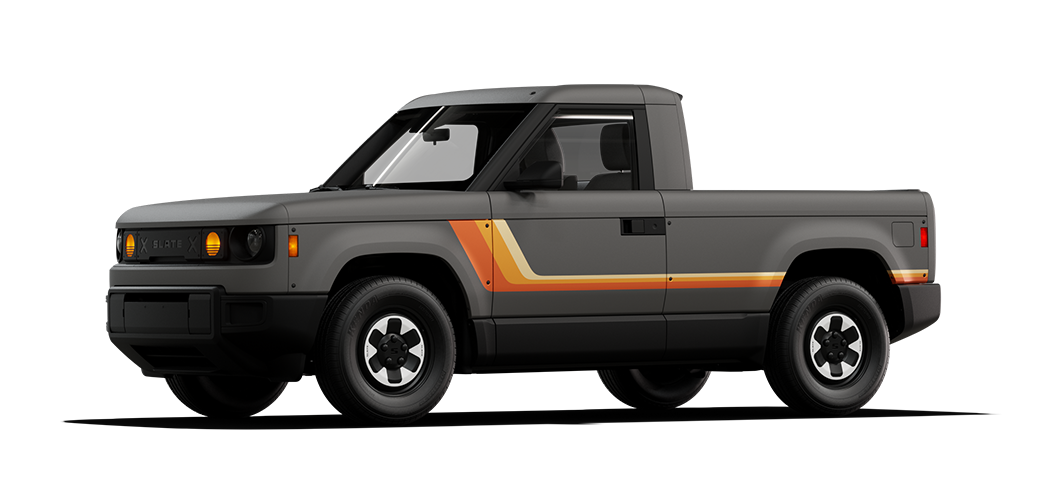 Slate truck with orange stripe decal, Baja Blaze starter pack