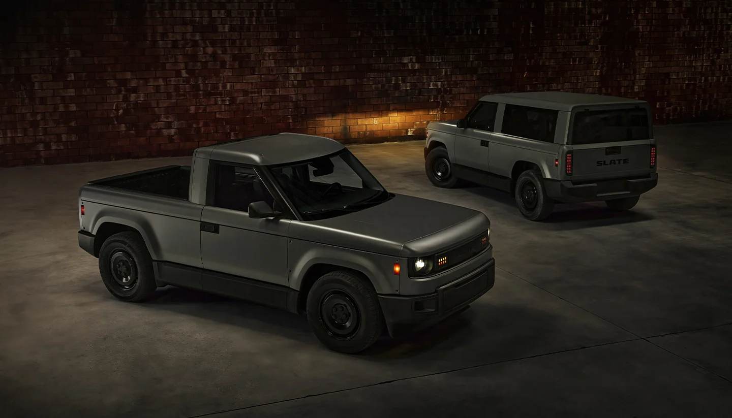 blank slate truck and SUV staggered