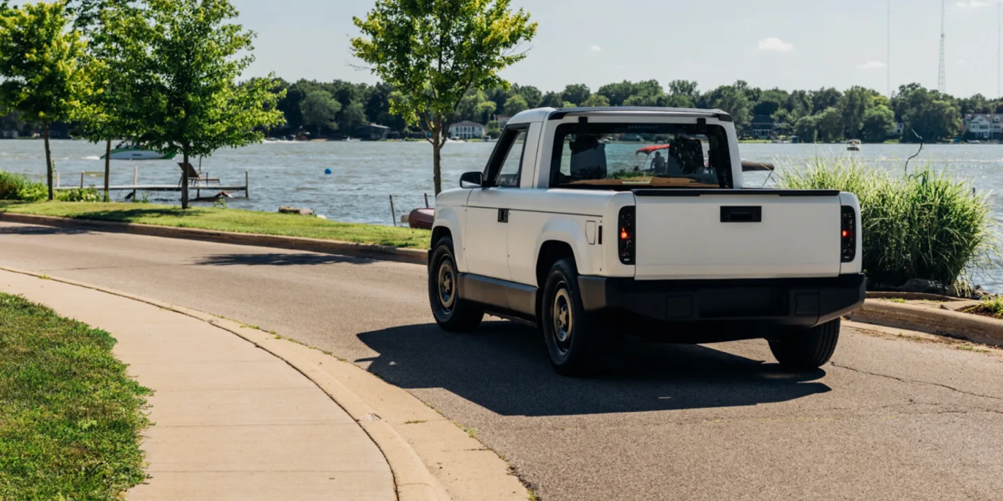 Gray Slate truck outside in lot