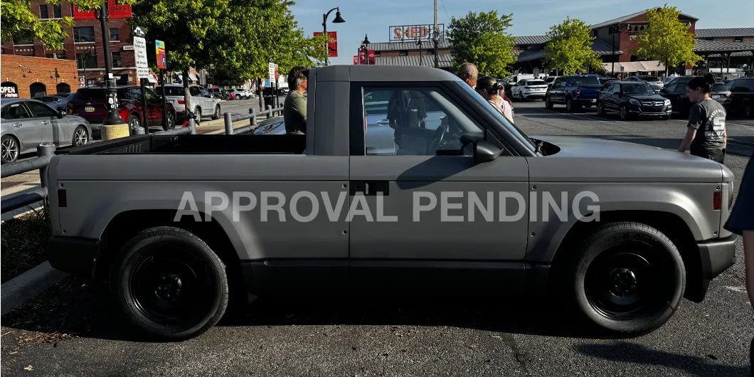 Gray Slate truck outside in lot