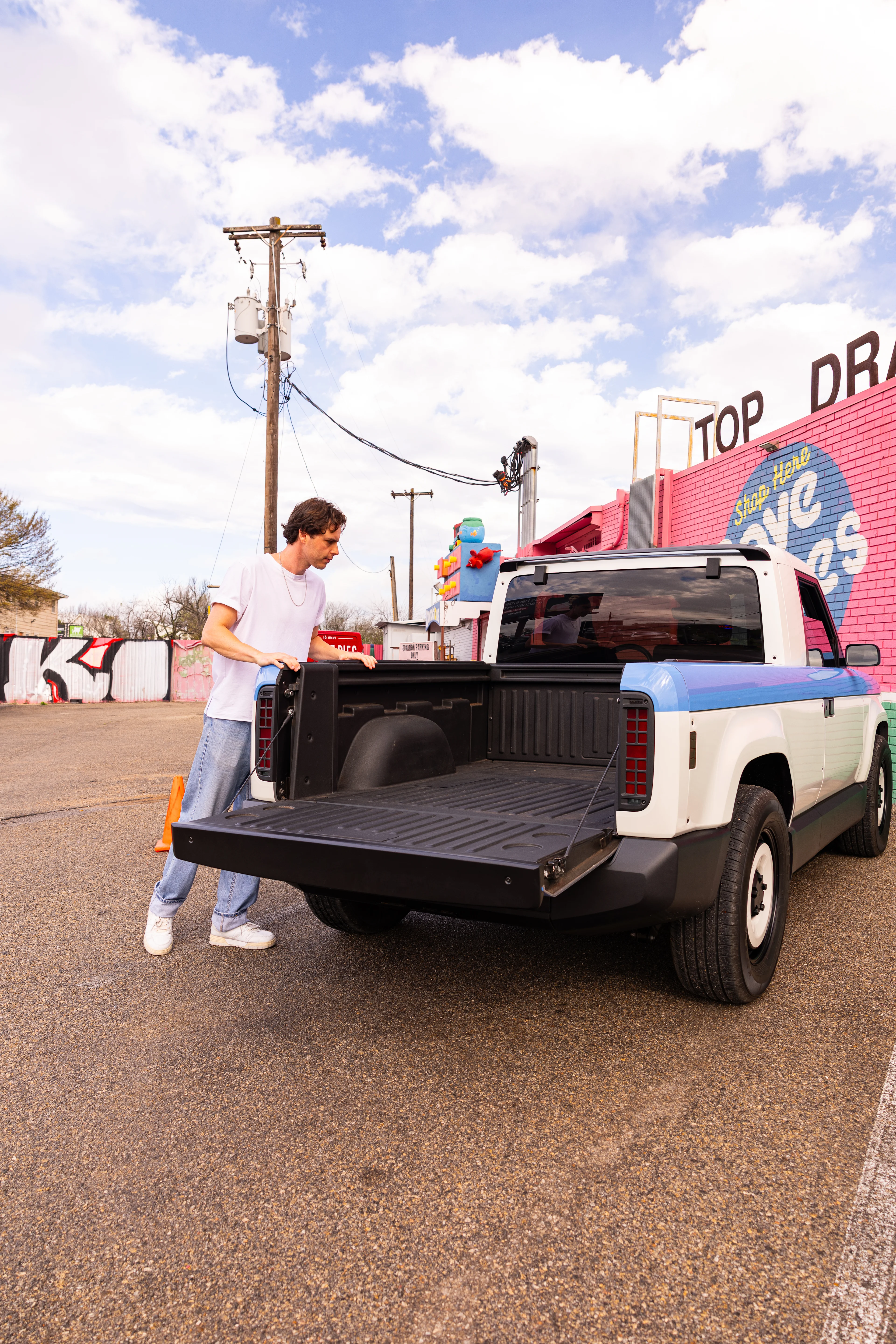 Slate Truck at the Thrift Shop