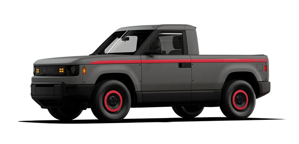 Slate Truck with red decals