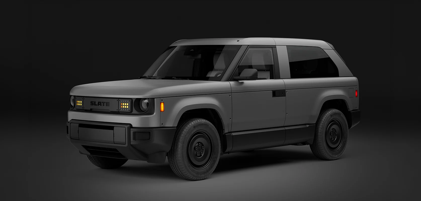Gray SUV with fastback kit 