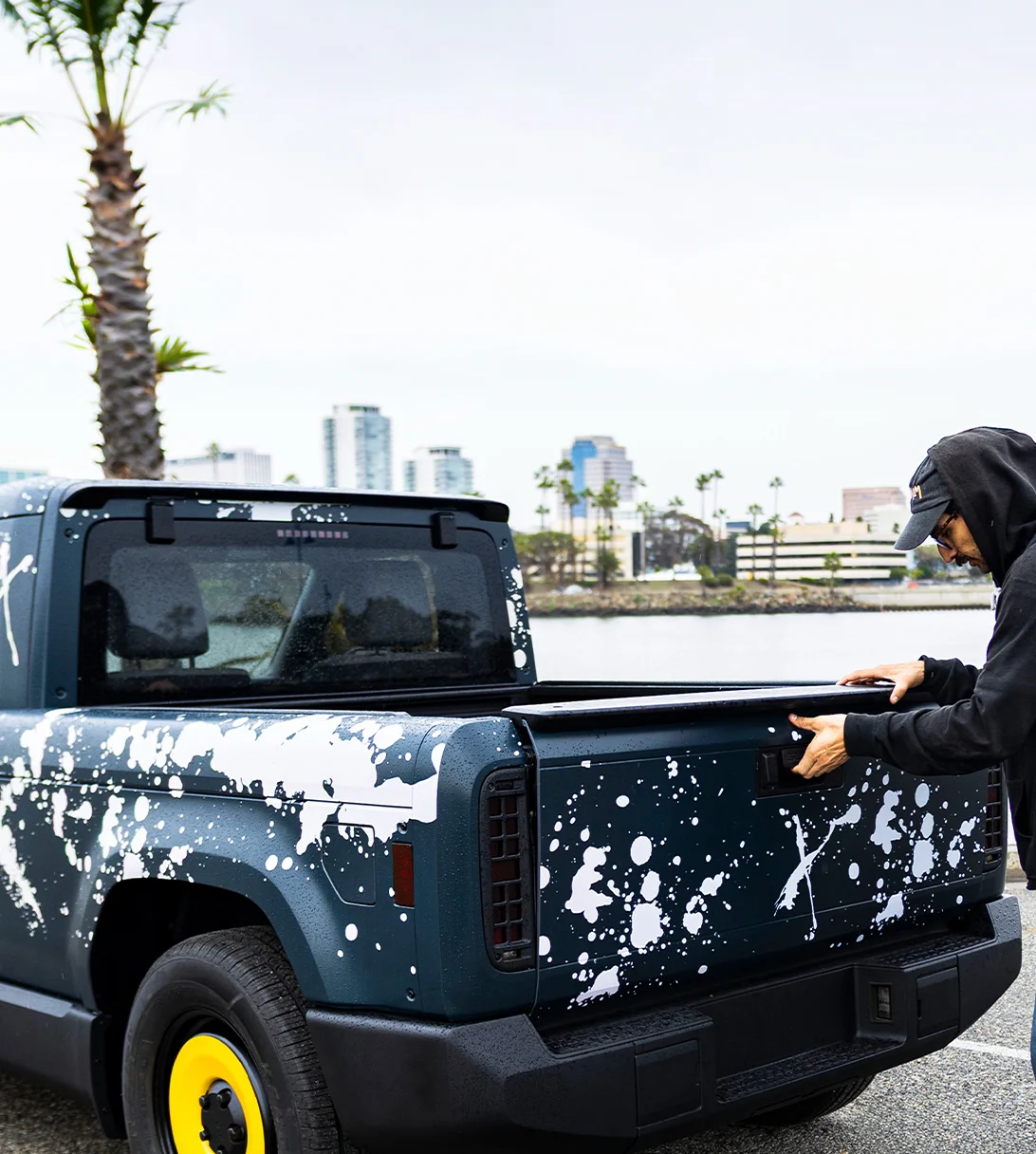 Rear splatter wrap