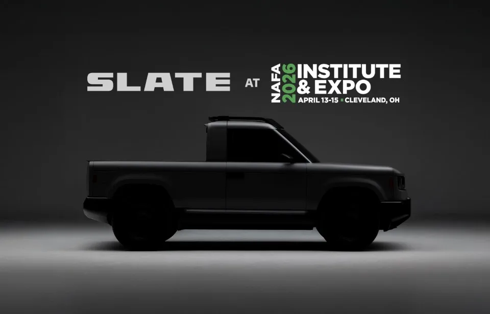 Black Slate truck with NAFA logo lockup
